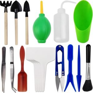 20PCS/Set Succulent Tools Set, Mini Garden Tool Set, Transplanting Tools Set, Succulent Care Kit for Succulent Miniature Gardening Plant
